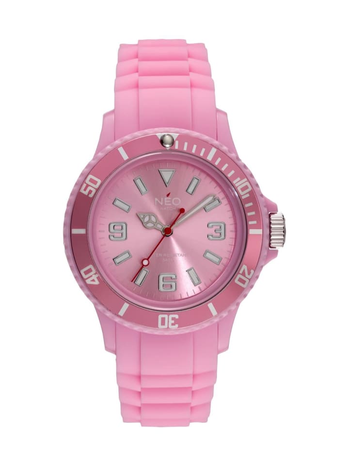 NEO Watch NEO Watch Armbanduhr aus Kunststoff in Rosa günstig kaufen onesize
