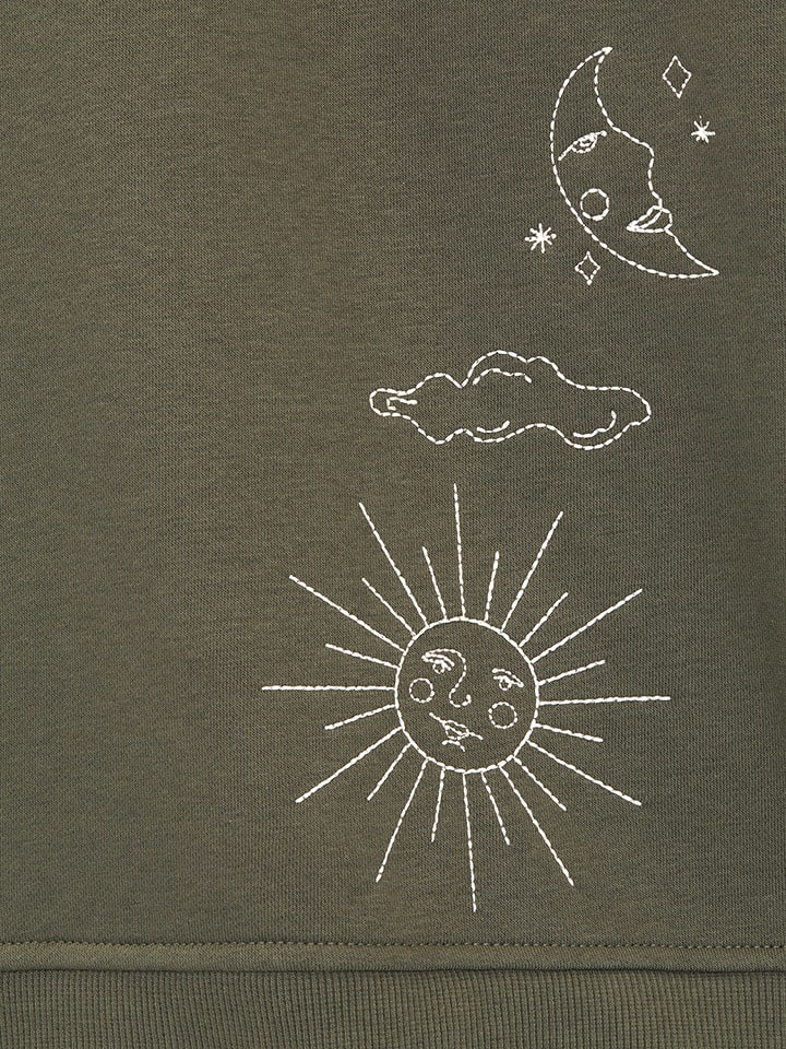 Scotch & Soda Sweatshirt in Khaki günstig kaufen