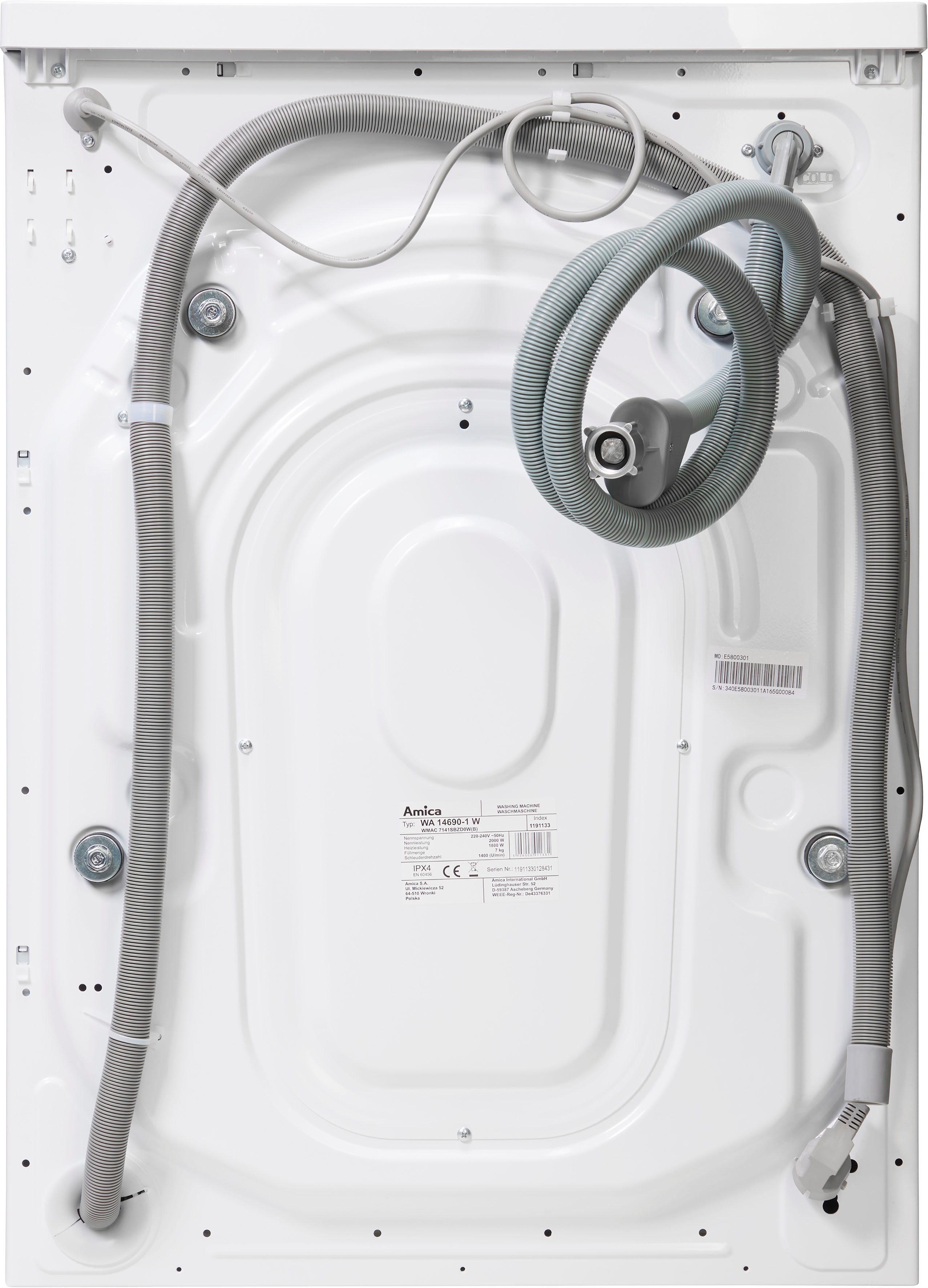 Amica Waschmaschine WA 14690-1 W, 7 kg, 1400 U/min
