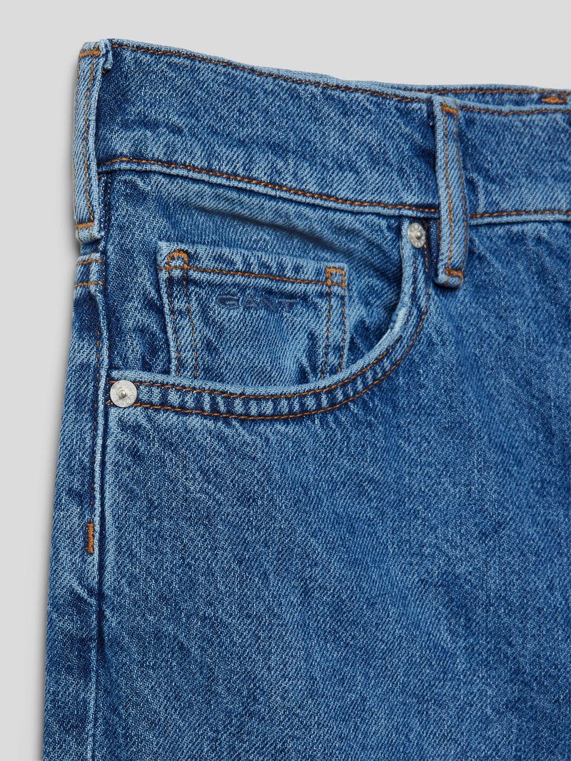 Loose Fit Jeans mit 5-Pocket-Design in blau