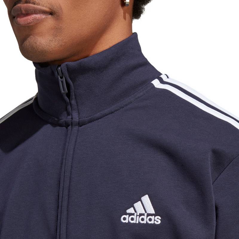 adidas BASIC 3-STREIFEN FRENCH TERRY Trainingsanzug Herren