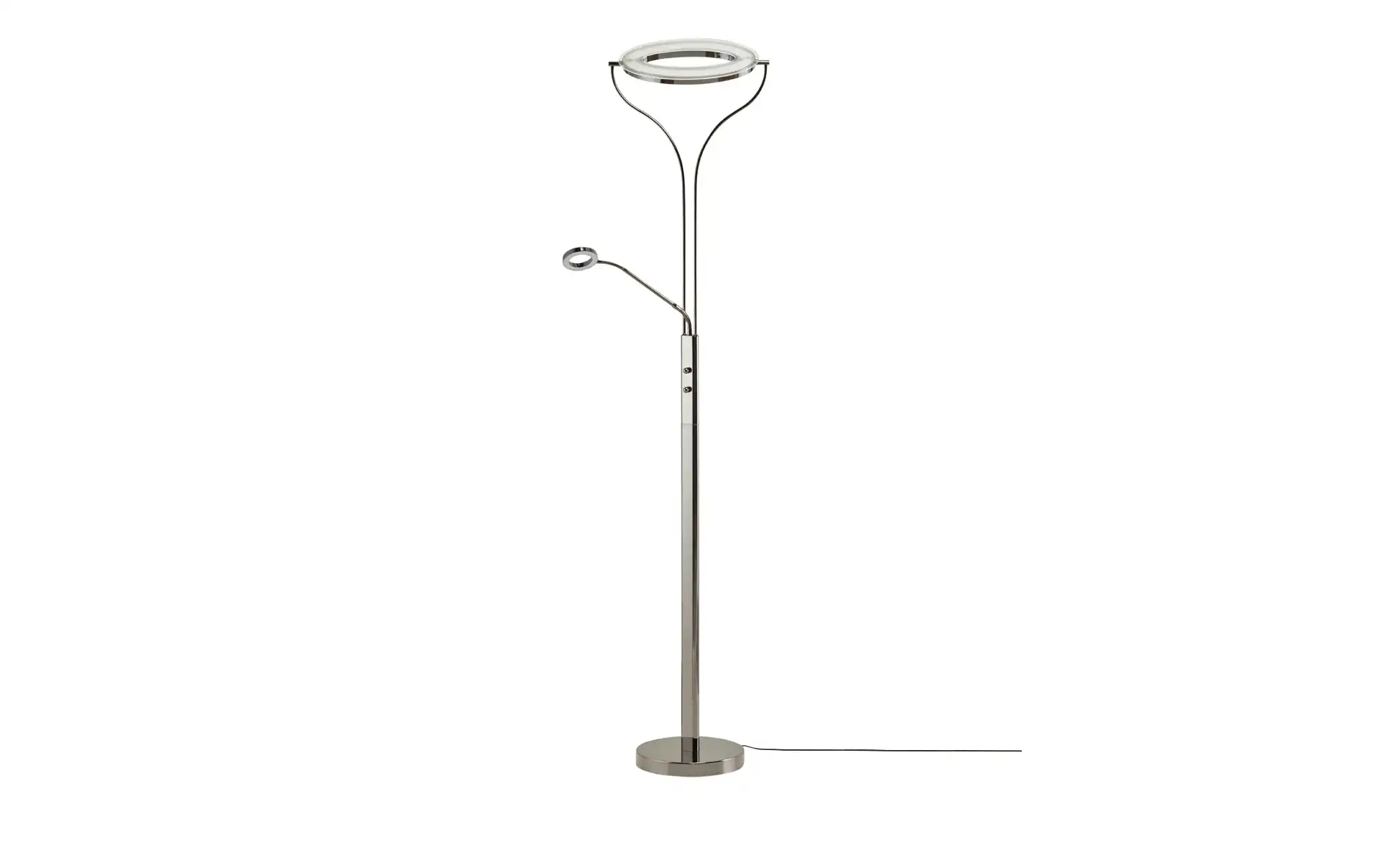 Meisterleuchten LED-Deckenfluter, 2-flammig, schwarz/chrom