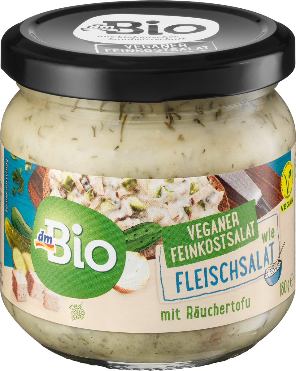 Feinkostsalat wie Fleischsalat mit Räuchertofu, vegan, 180 g