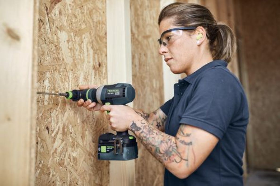 Juego básico Festool 578833 TID 18 TPC 18/4 Juego combinado Destornillador de impacto inalámbrico y taladro atornillador (batería y cargador no incluidos) en estuche