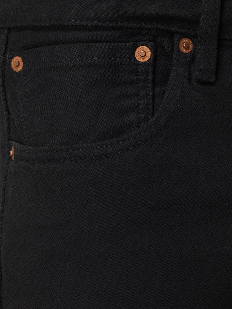 Straight Fit Jeans aus Baumwolle Modell '501™' in schwarz