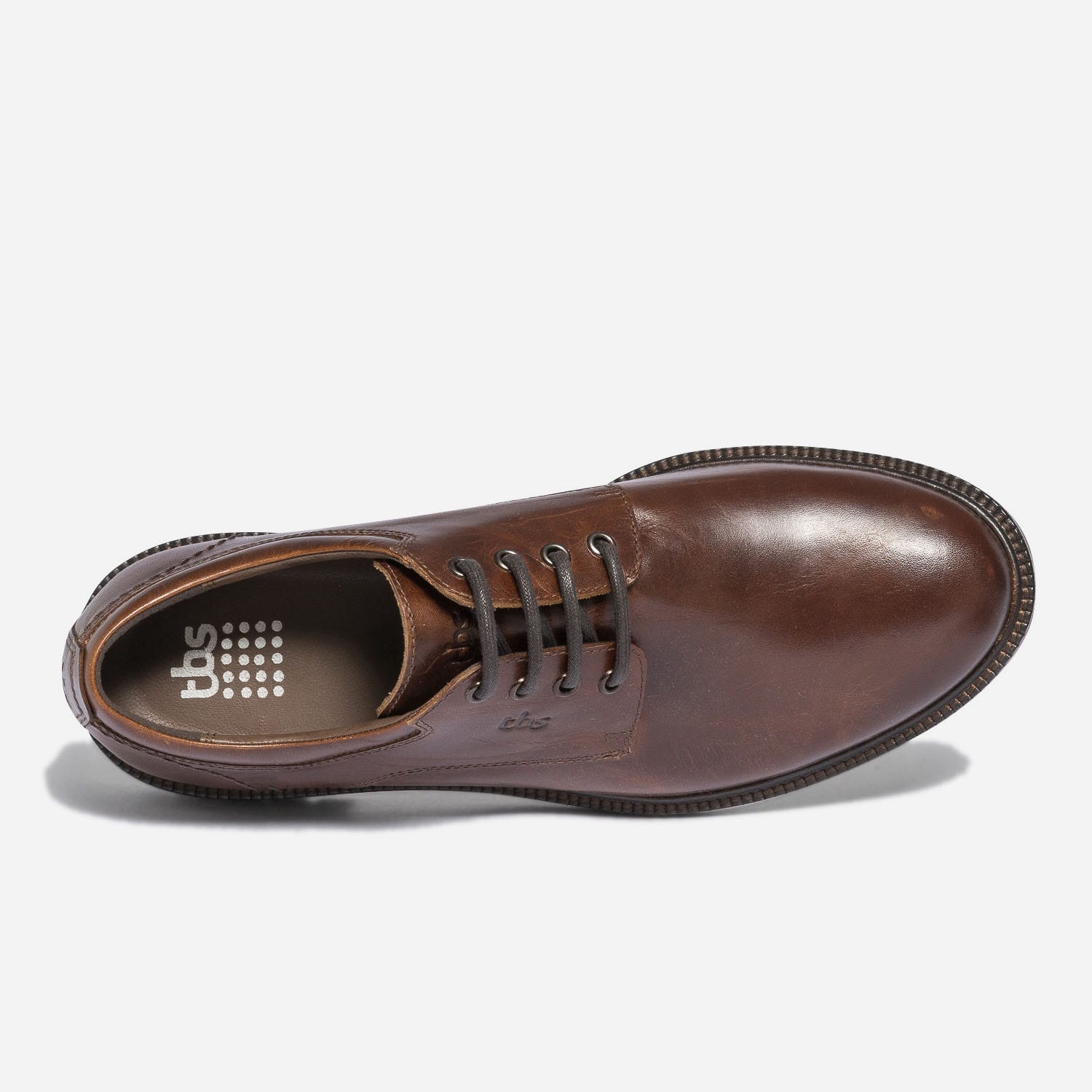 Derby TBS marron en cuir