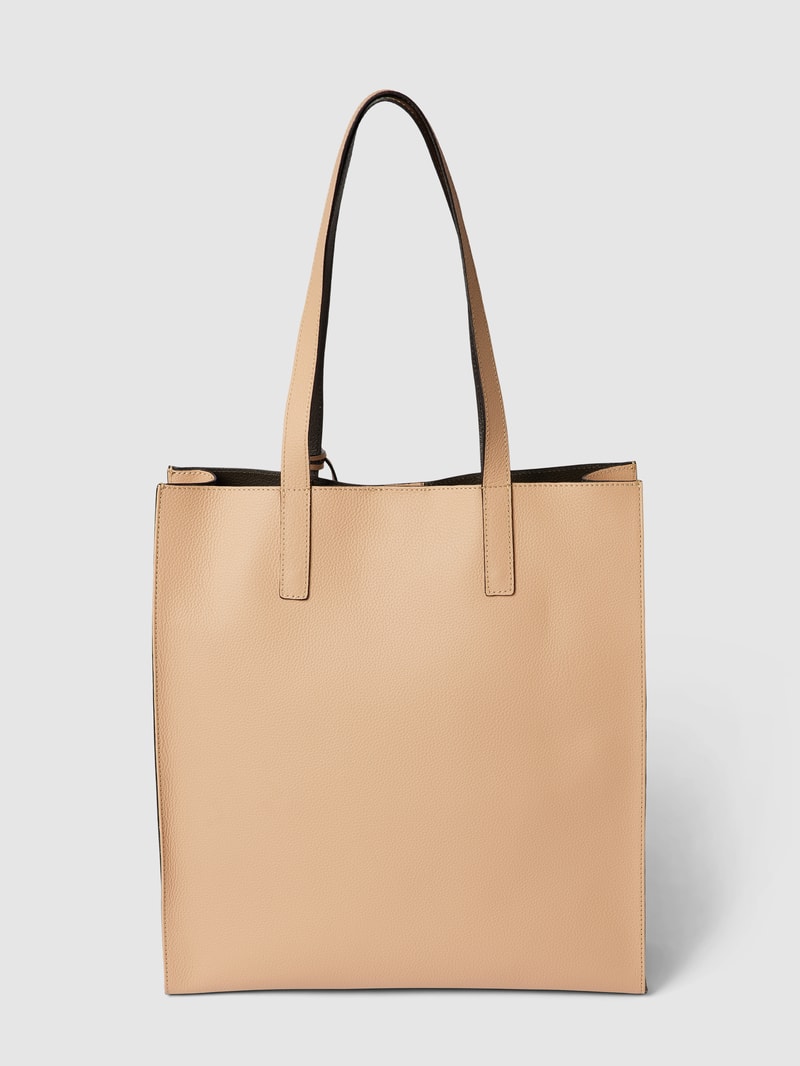 Tote Bag mit Label-Print Modell 'COCCINELLE EASY SHOPPING' in sand