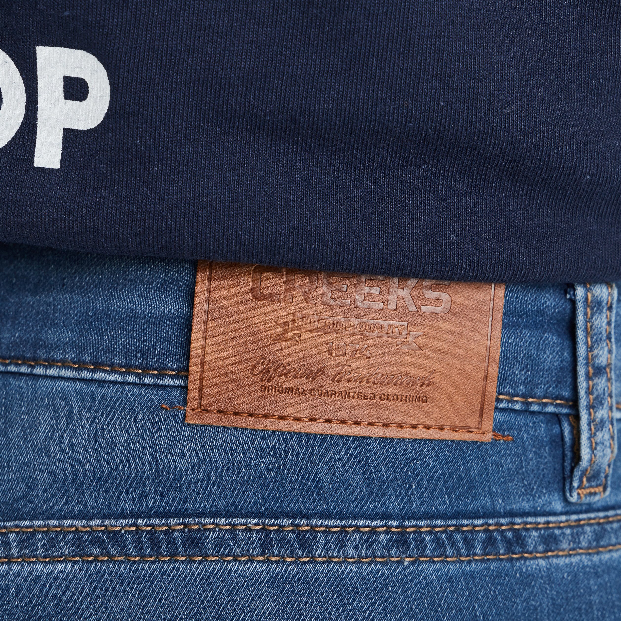 Jeans coupe slim denim double stone homme | La Halle