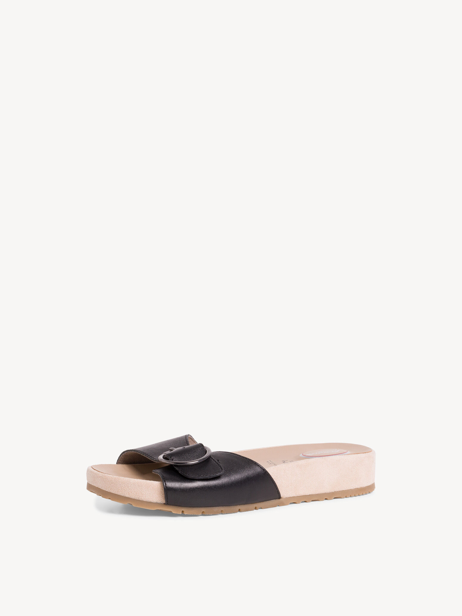 Mule en cuir - noir