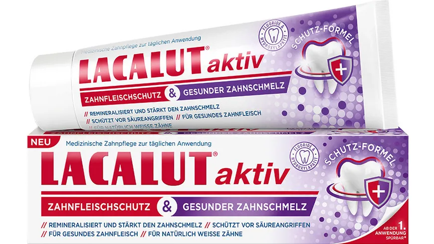 LACALUT Aktiv Zahnfleischschutz & Gesunder Zahnschmelz 75 ml