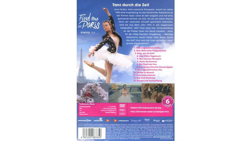 Find me in Paris - Staffel 1.1  [2 DVDs]