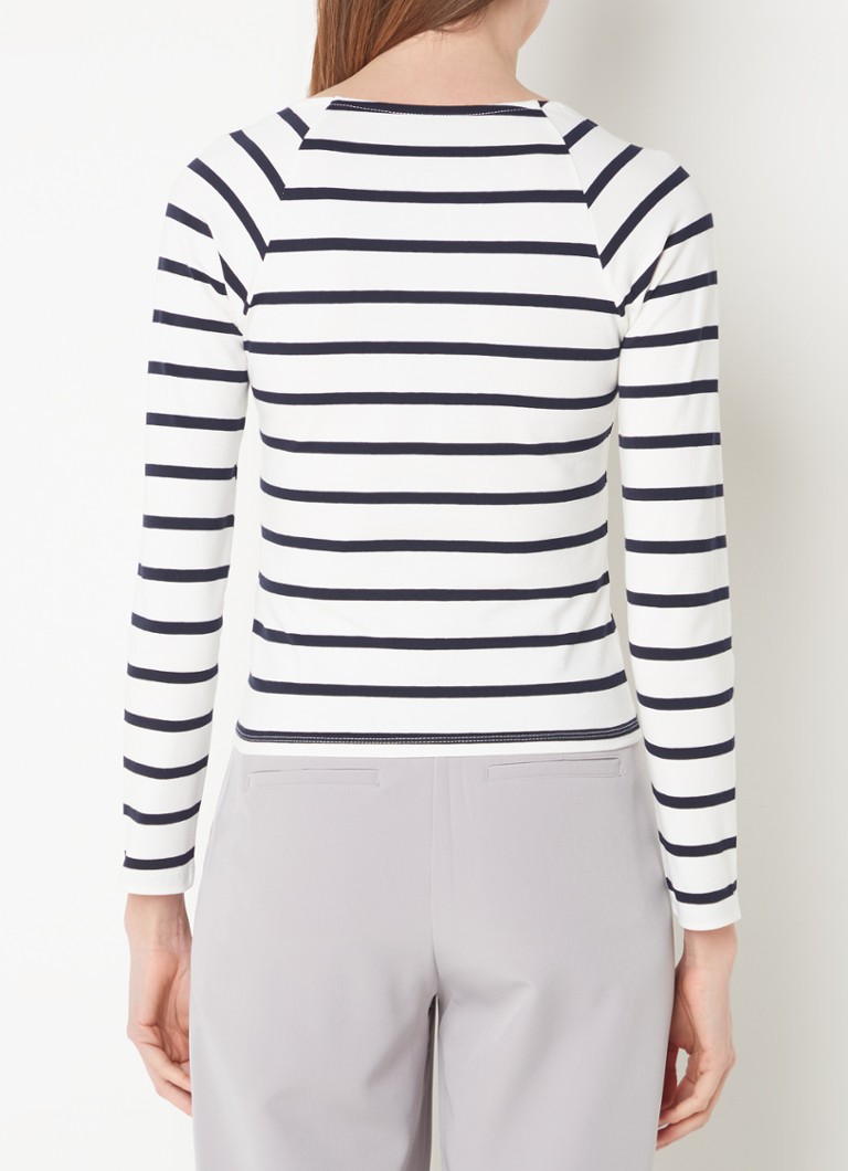 French Connection Rallie top with stripe print