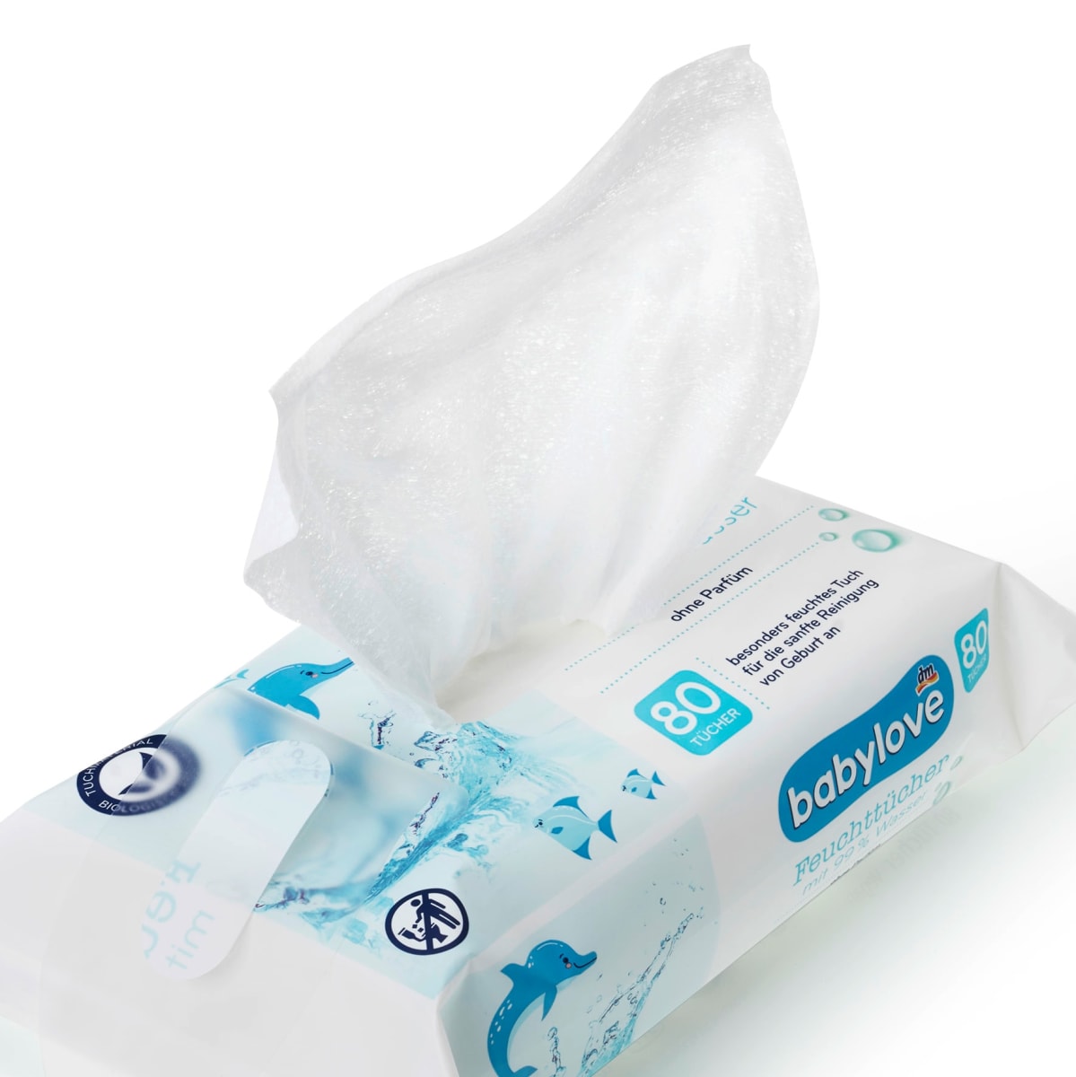 Feuchttücher mit 99% Wasser (4x80 St), 320 St