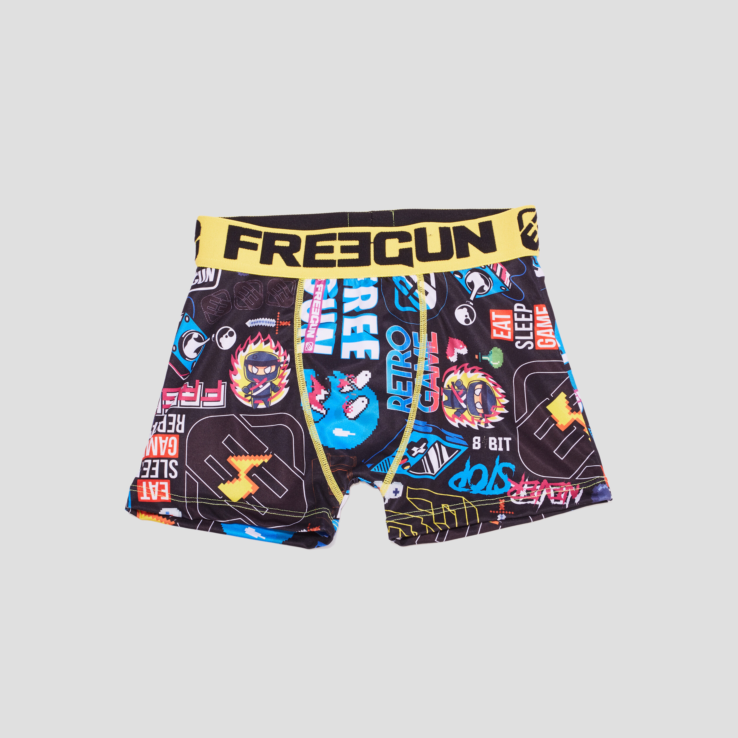 Boxer Freegun noir garçon | La Halle