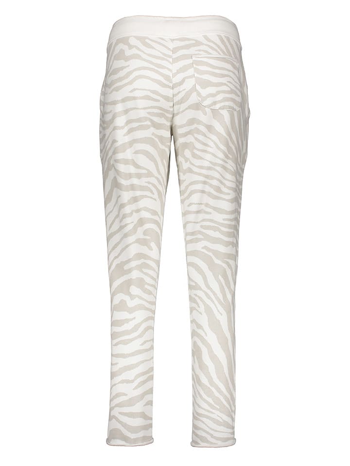 Juvia Sweathose in Sand/ Weiß günstig kaufen