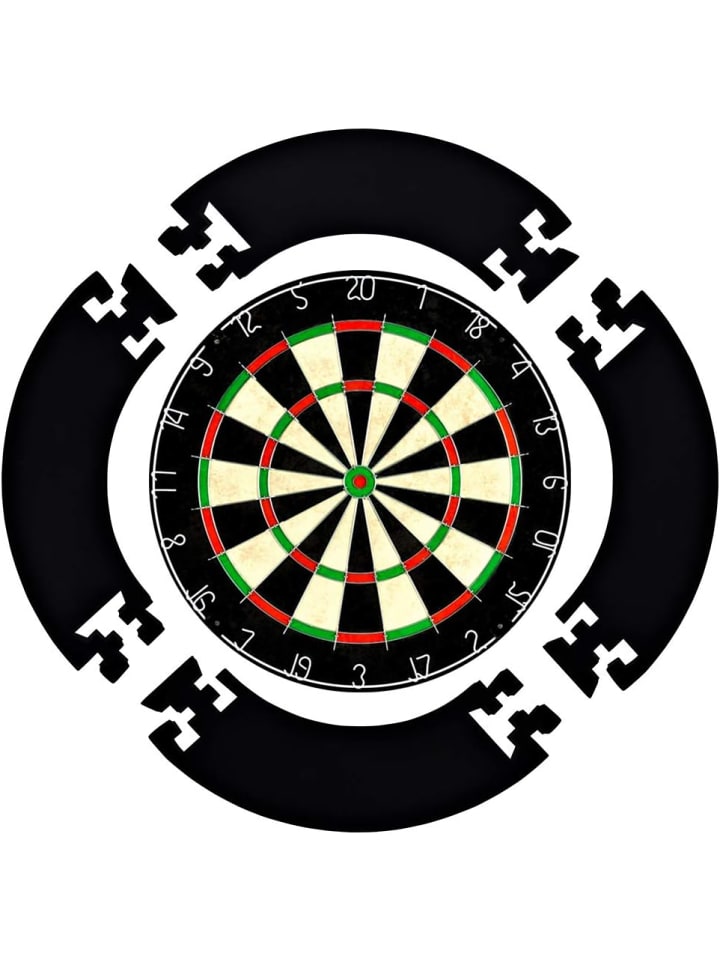 COFI 1453 Sisal/Borsten-Dartscheibe mit Stapelfreiem Bullseye in Mehrfarbig günstig kaufen onesize