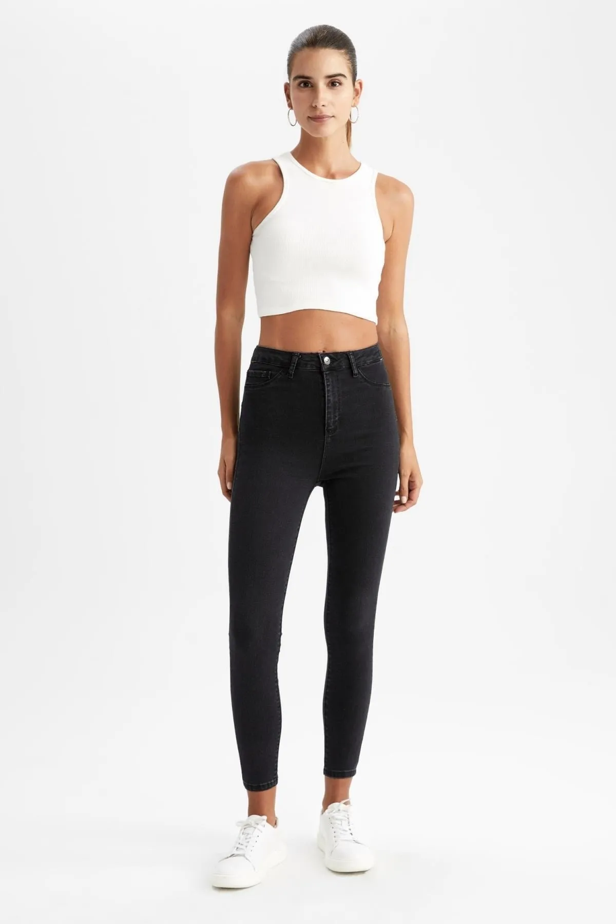 DeFacto  Super Skinny Fit Jeanshose mit hoher Taille