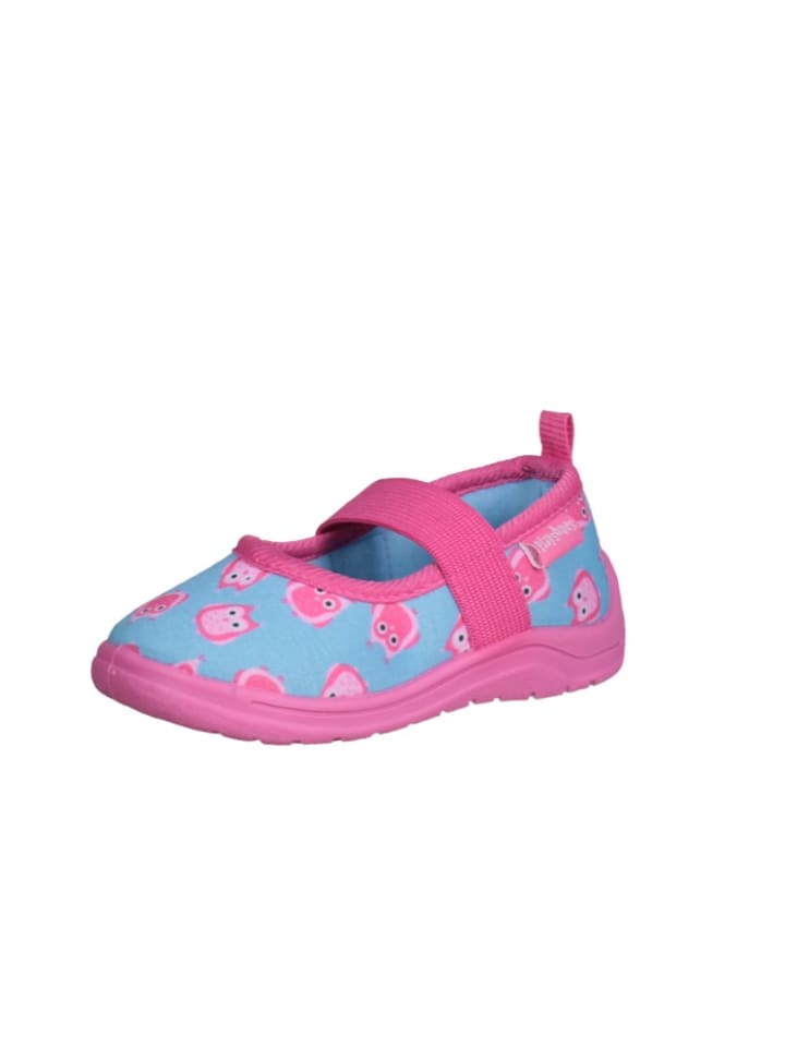 Playshoes Hausschuh Eulen in Türkis günstig kaufen