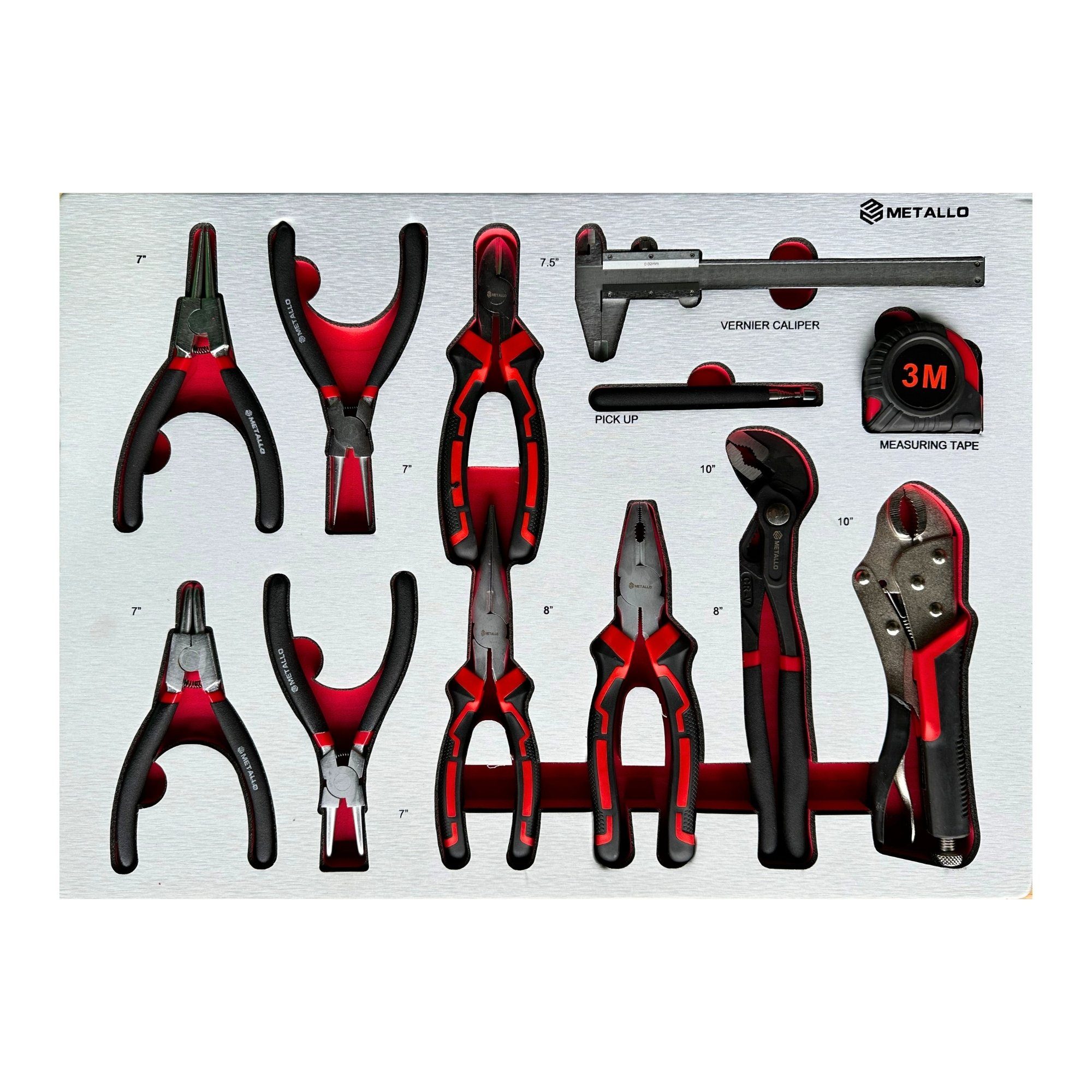 Toolcar Werkzeugwagen Toolcar Metallo Jumbo Pro Schwarz Rot Werkstattwagen Werkzeugwagen
