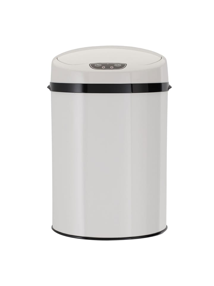 Echtwerk Edelstahl Badabfalleimer mit Sensor 9 l in Weiß günstig kaufen onesize
