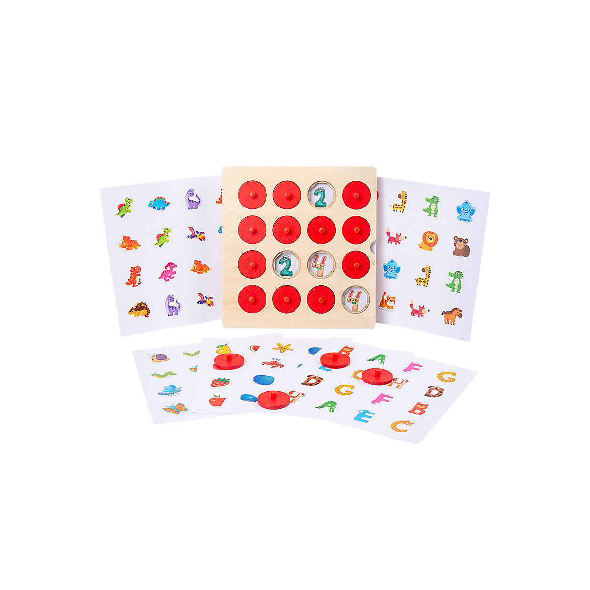 Früherziehung Lernspielzeug aus Holz für Kinder Denken Logik Gedächtnistraining Spiel Schach