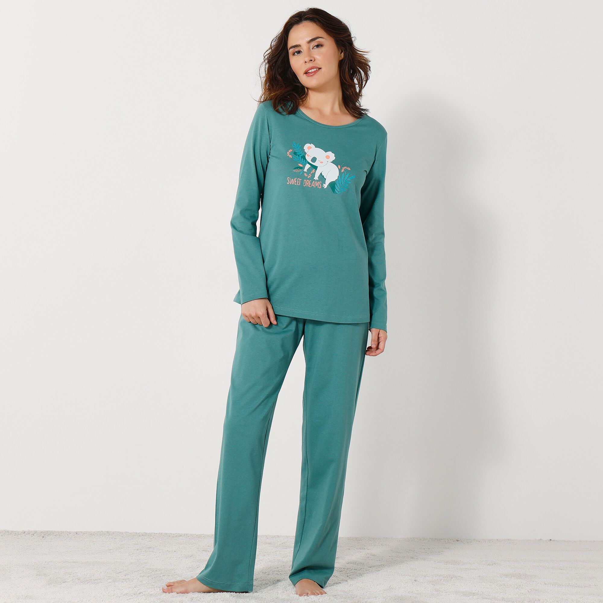 Pyjama manches longues motif 