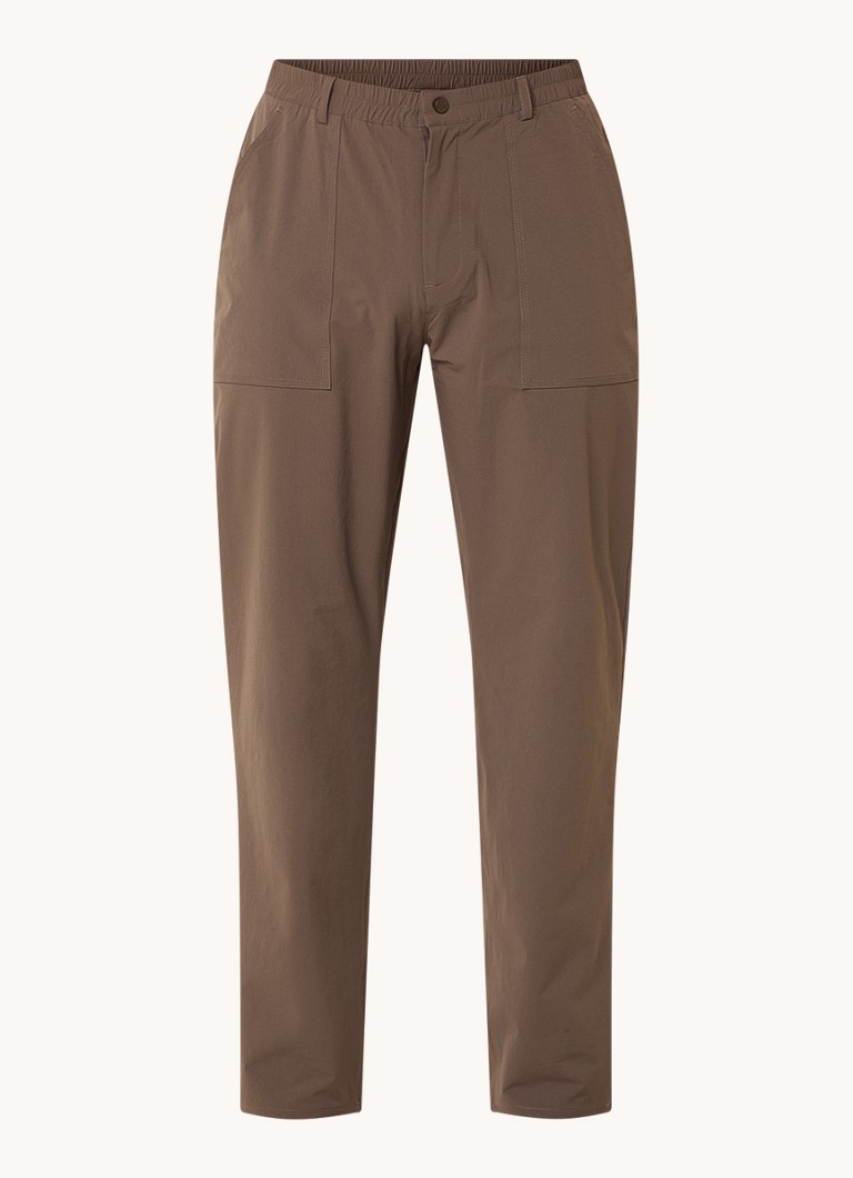 Pantaloni chino Sienna Forest, croială slim, buzunare laterale