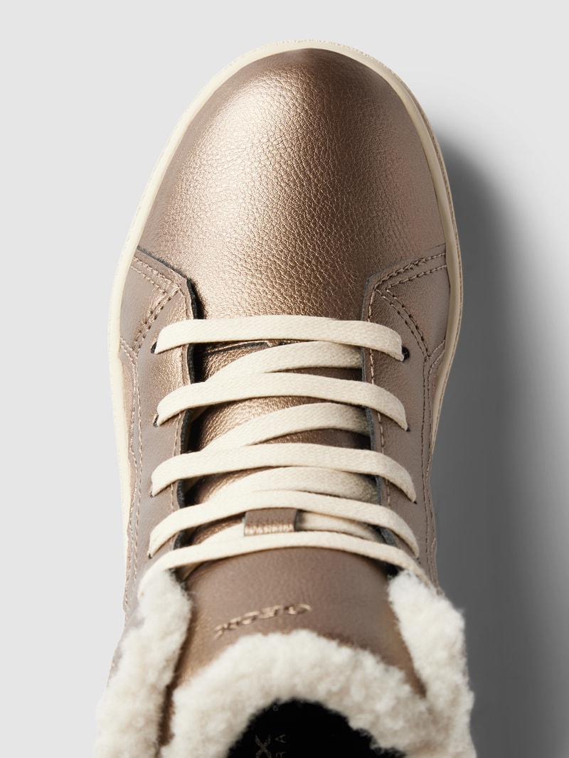 High Top Sneaker in metallic Modell 'THELEVEN' in gold