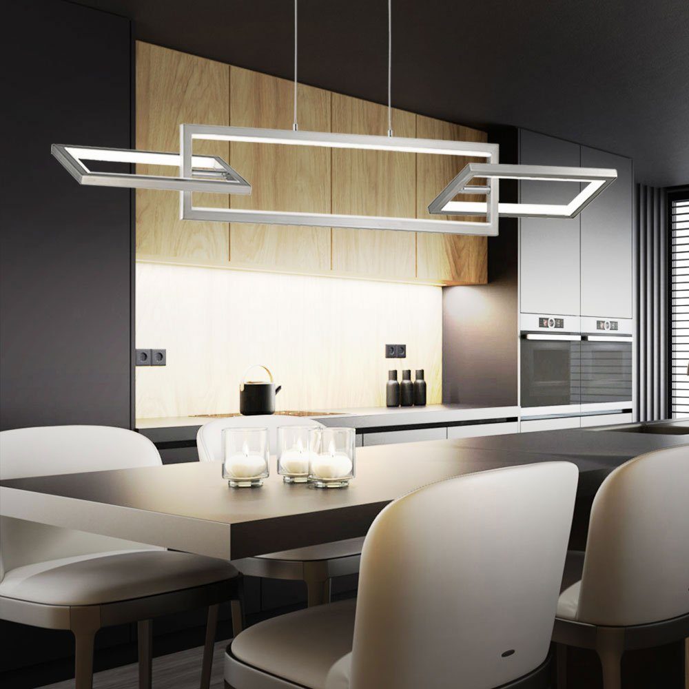 etc-shop LED Pendelleuchte, Leuchtmittel inklusive, Warmweiß, Pendelleuchte Hängelampe Wohnzimmer Designlampe