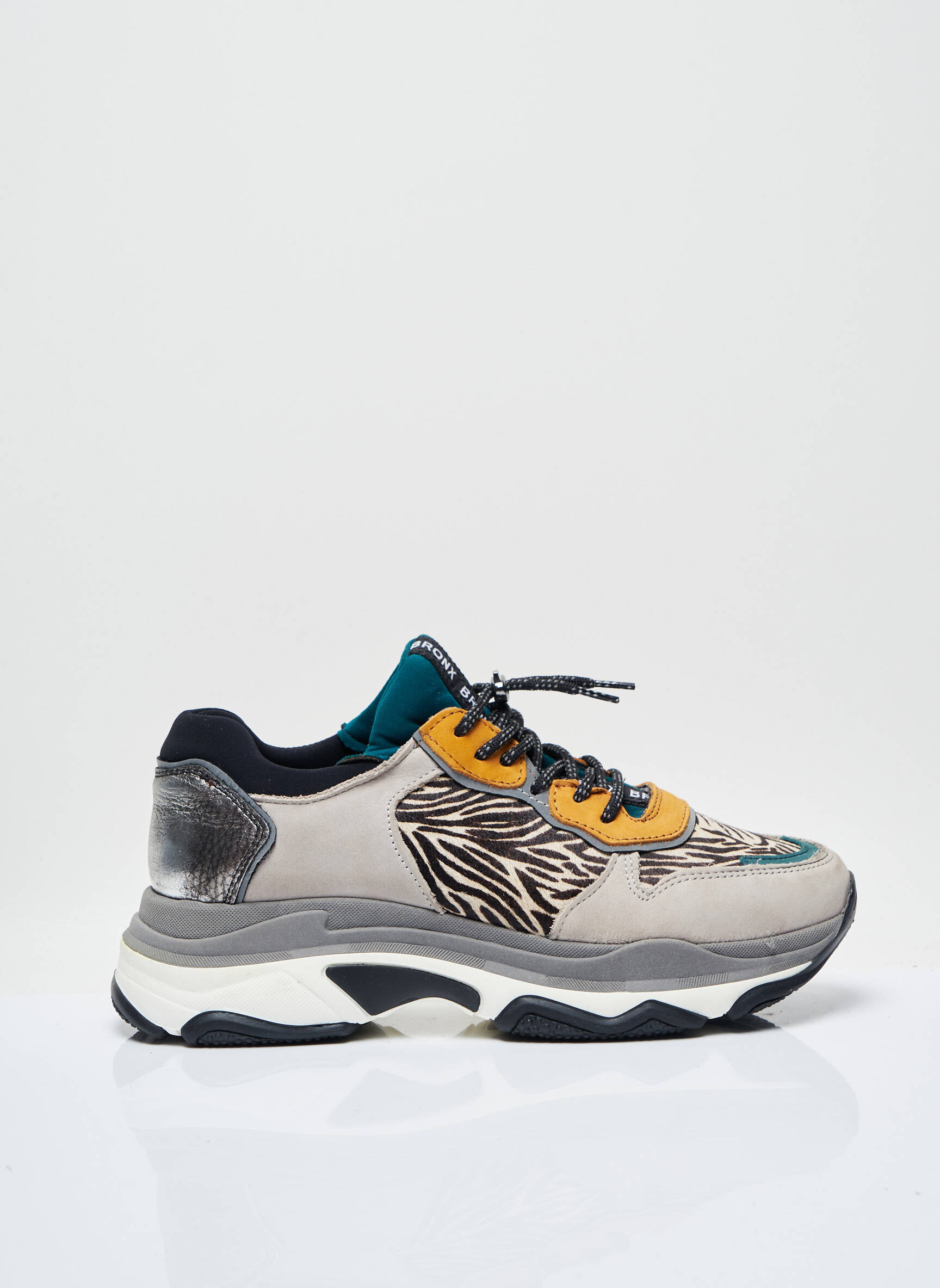 Bronx Baskets Femme couleur gris