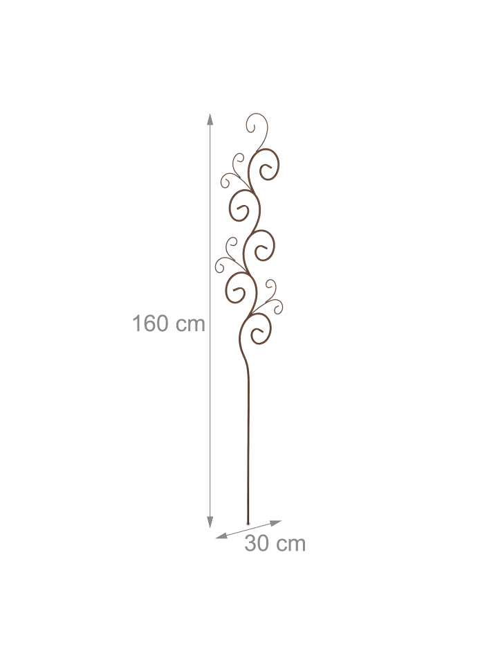 relaxdays Rankgitter in Braun - (B)30 x (H)160 cm günstig kaufen onesize