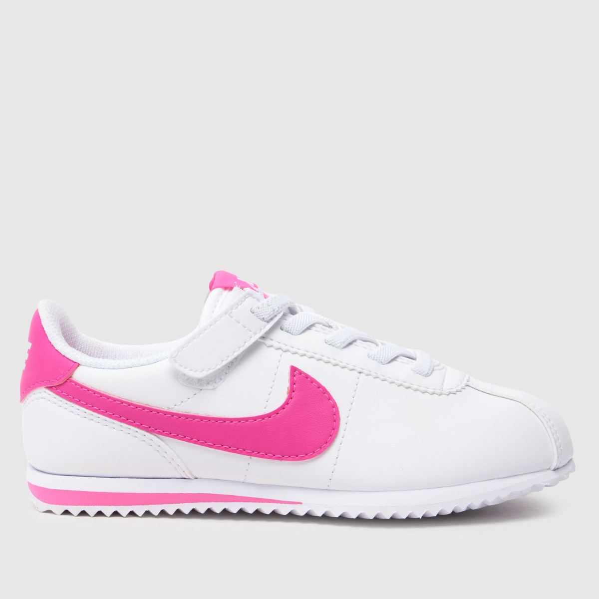 Nike fehér és rózsaszín Cortez lány junior cipő