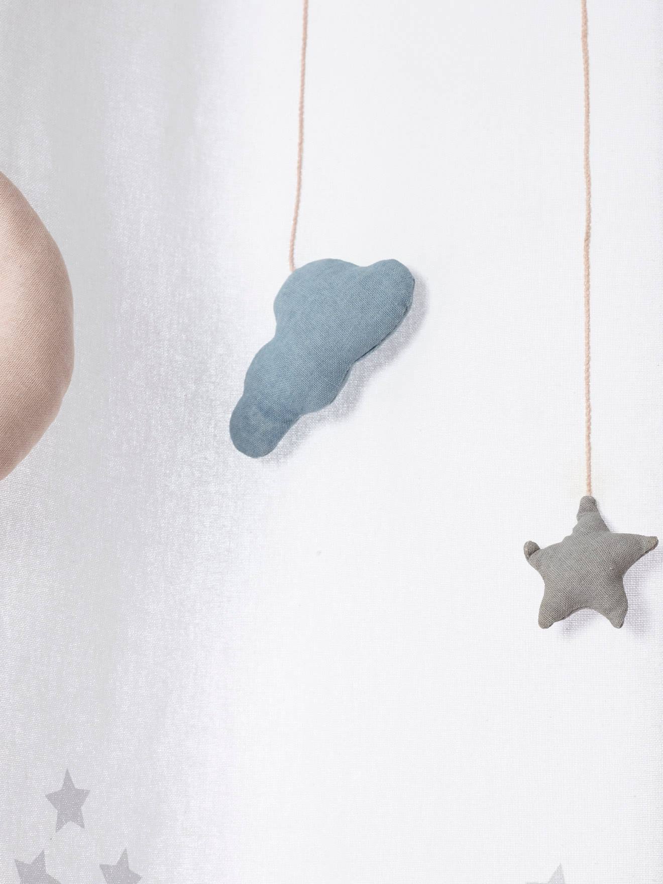 Vertbaudet Kinderzimmer Vorhang MOND & STERNE - weiß