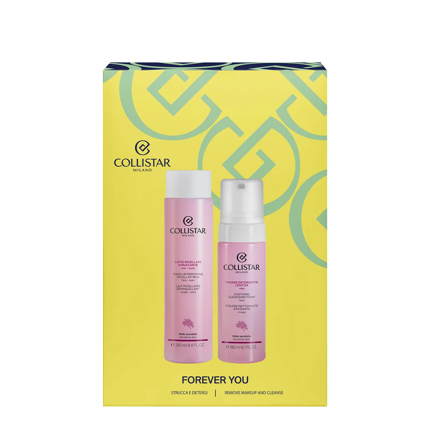 Cleansing Set - Soothing Facial Cleansing Mousse - Cleansing Set, Facial Cleansing Milk, Facial Cleansing Mousse