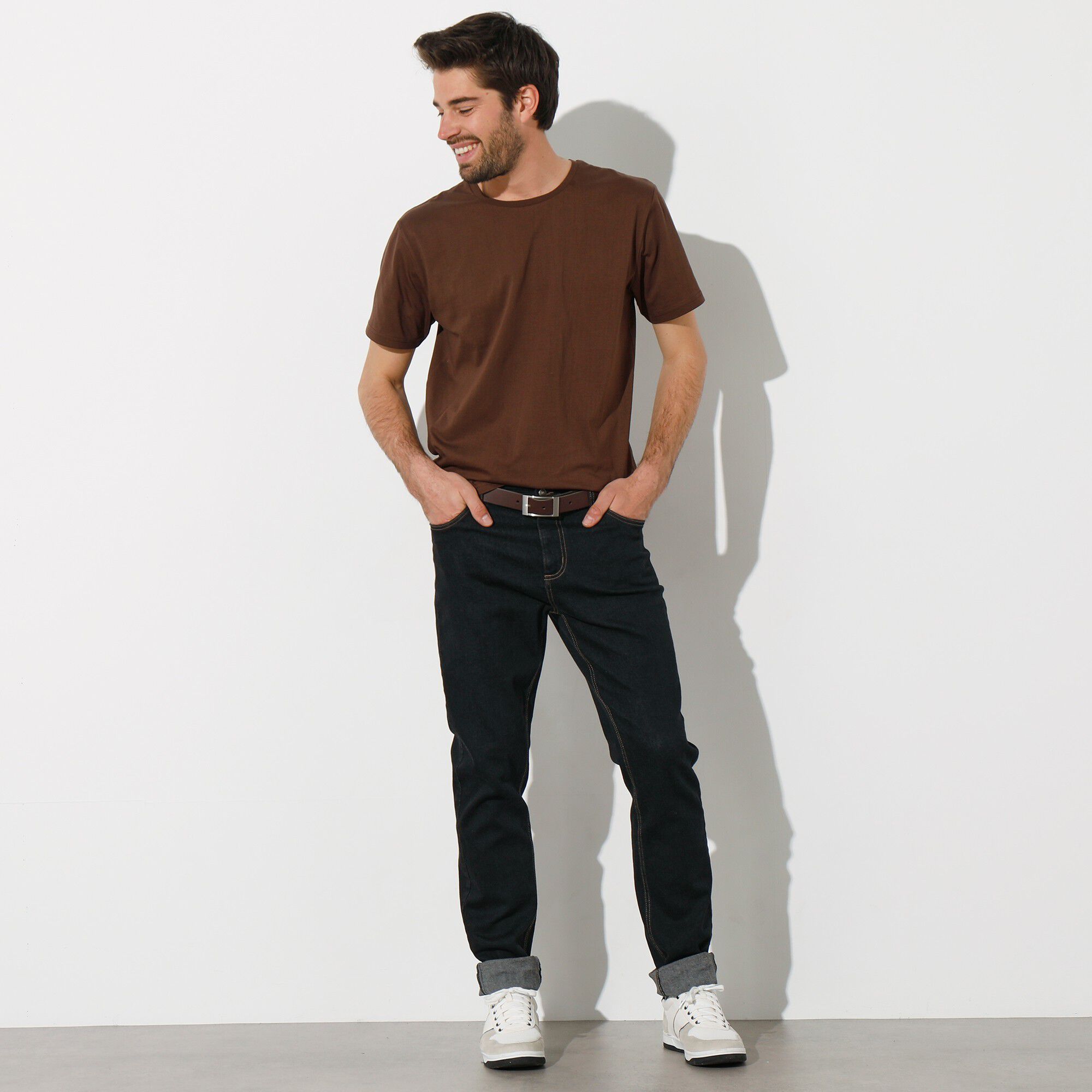 T-shirt col rond manches courtes