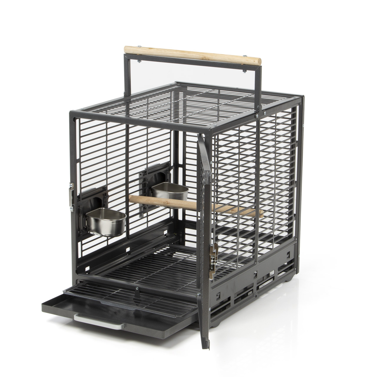 Montana Cages Käfige & Volieren Montana Cages Transportkäfig Evo dunkelgrau