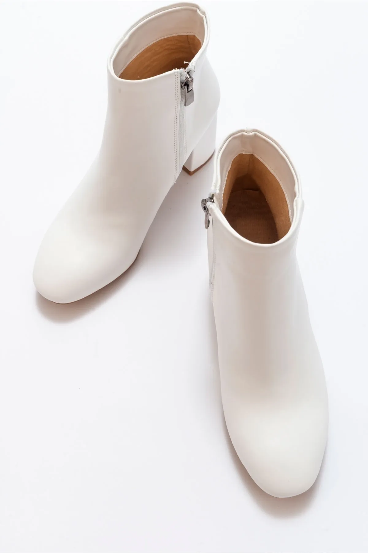 LuviShoes  Alva White Skin Damenstiefel