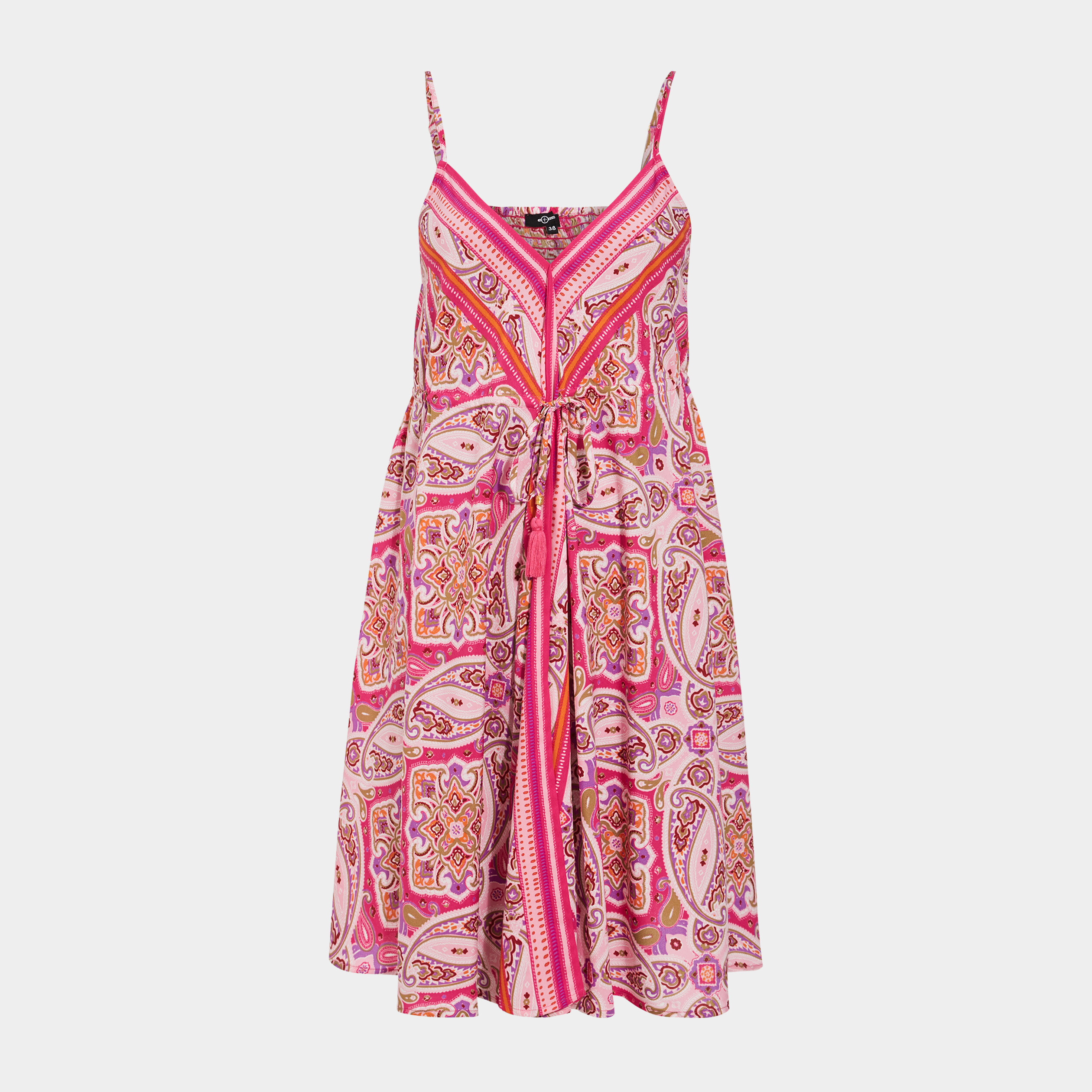 Robe patineuse à bretelles ecru femme | La Halle