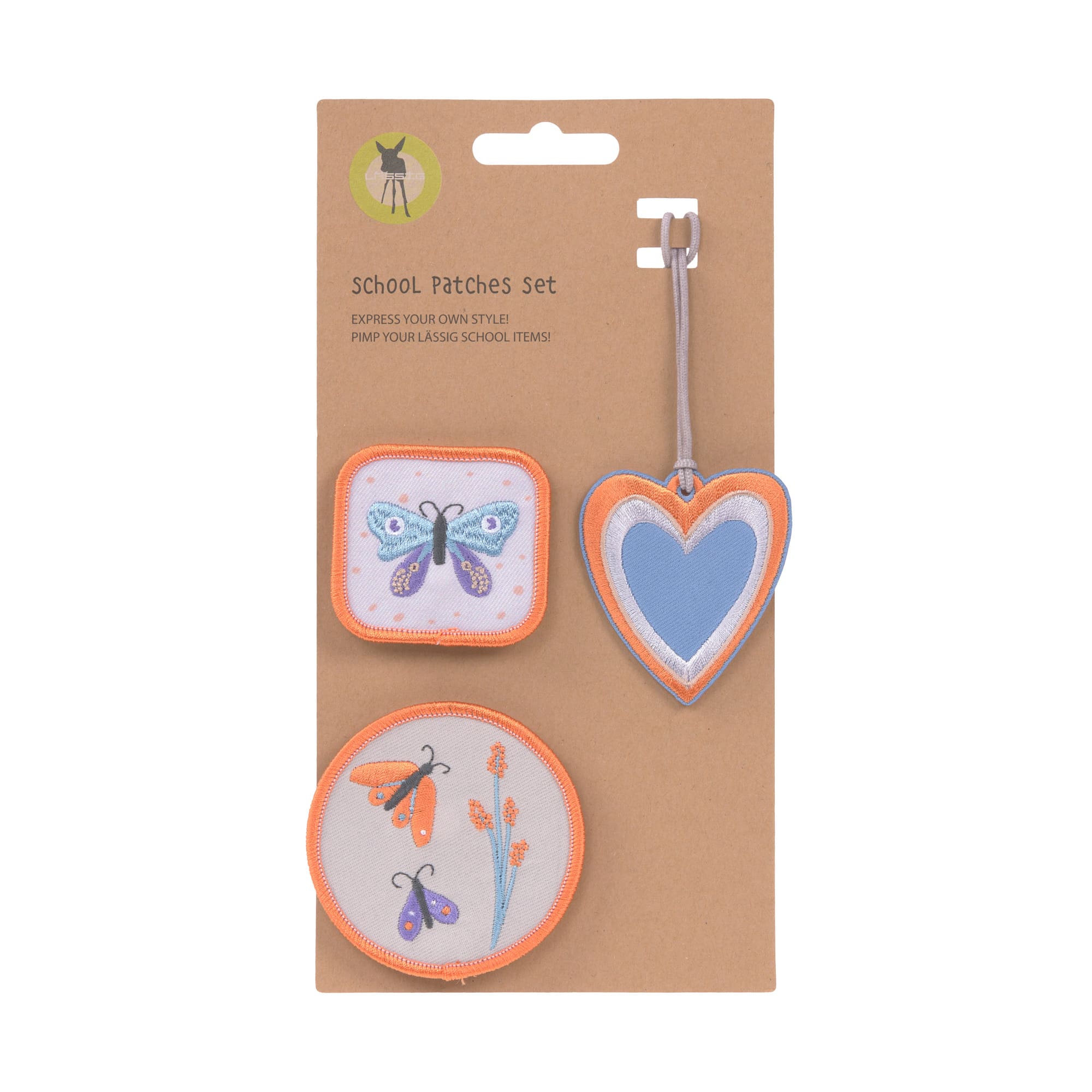 Anhänger & Patches - Schul Set Unique, Butterfly