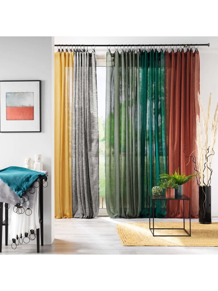 Douceur d’Intérieur Vorhang in gelb günstig kaufen onesize