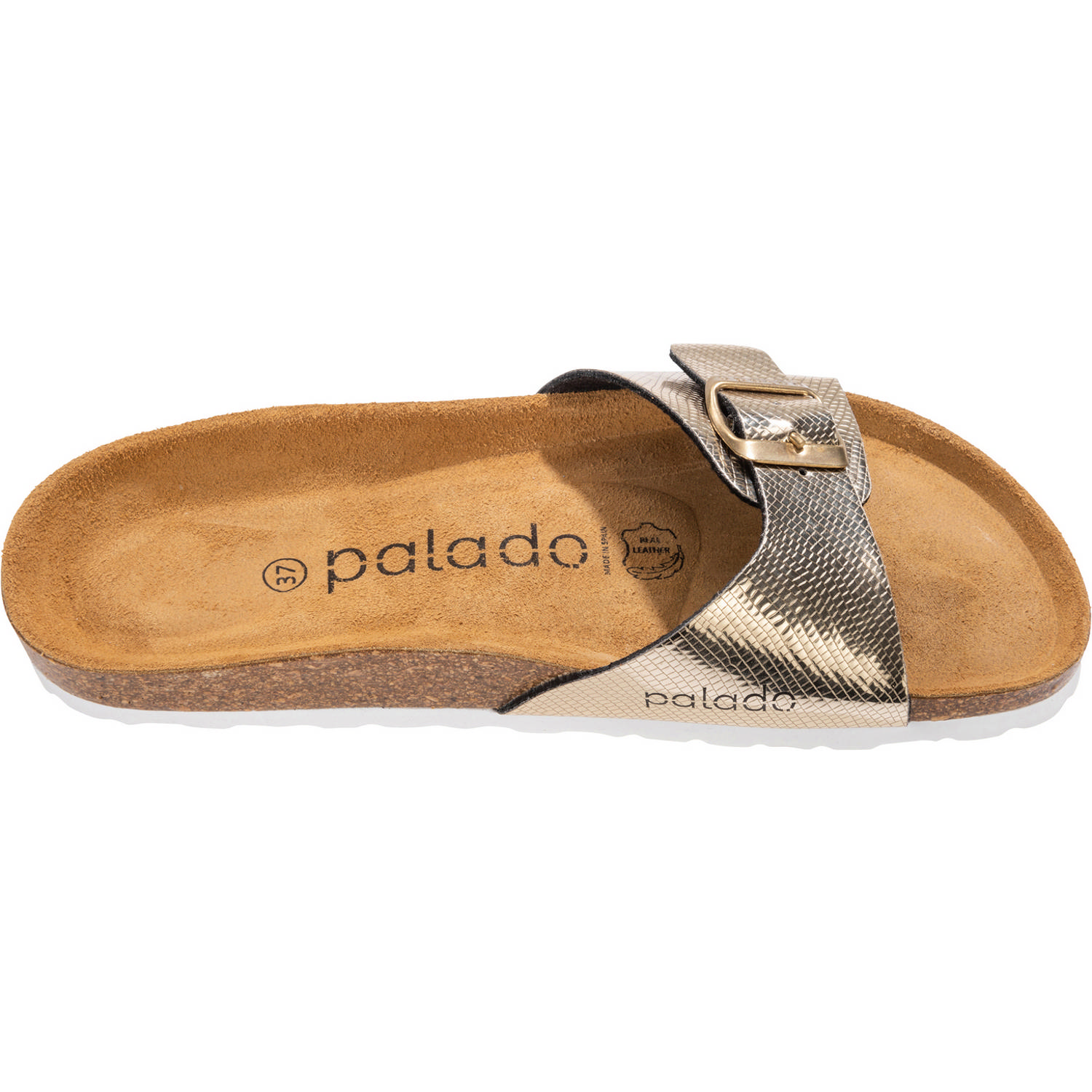 Palado Malta Coralino, Pantoletten, Damen, Metallic Snake Gold