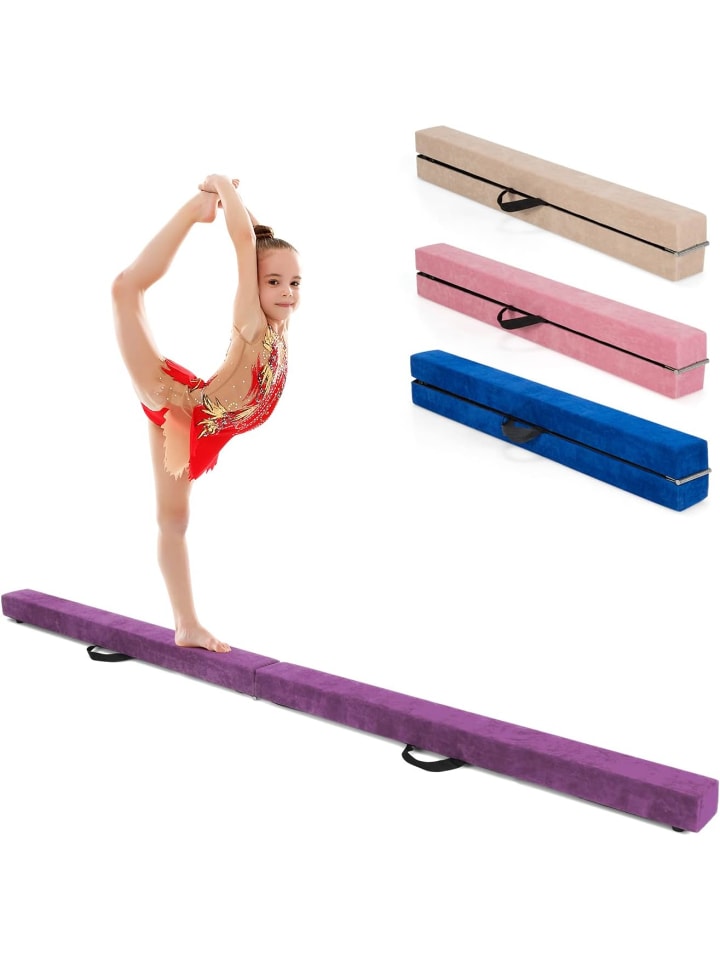 COSTWAY 210 cm Schwebebalken in Lila günstig kaufen 210 cm