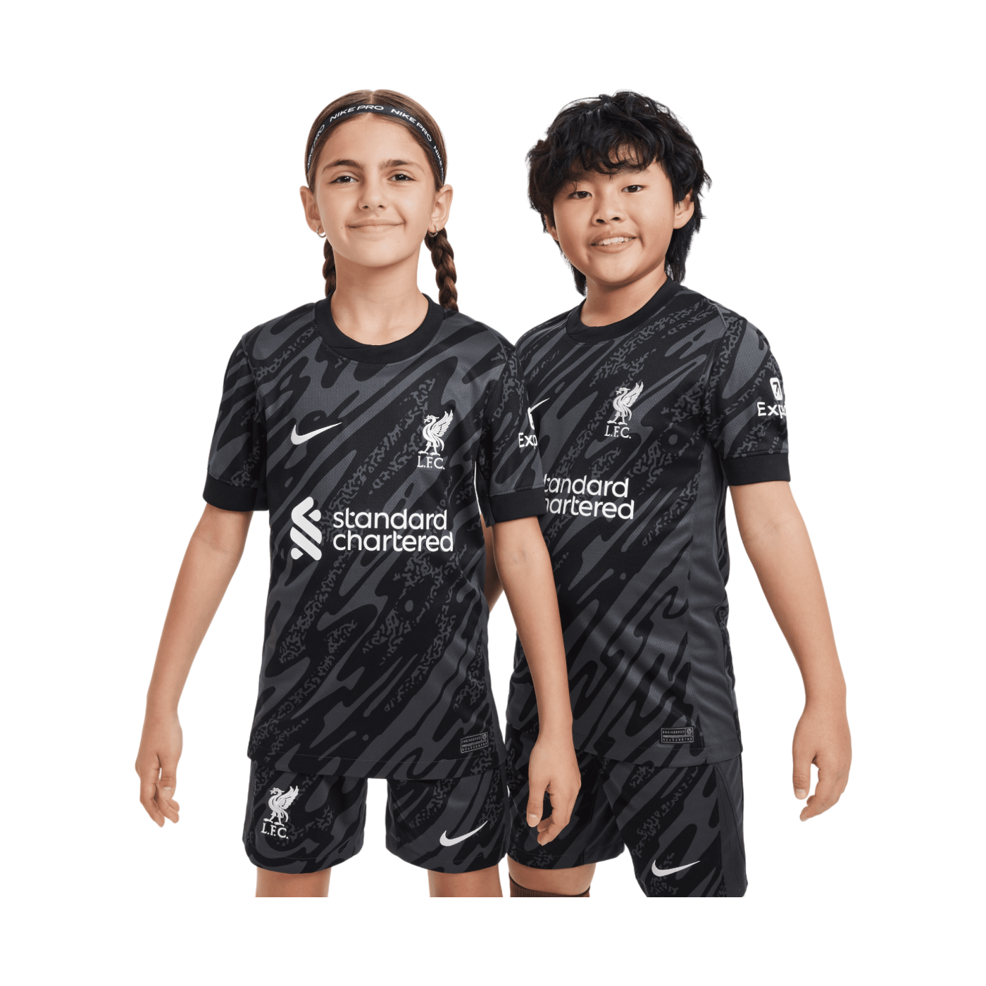 Nike FC Liverpool Torwarttrikot kurzarm 2024/2025 Kids Schwarz F061