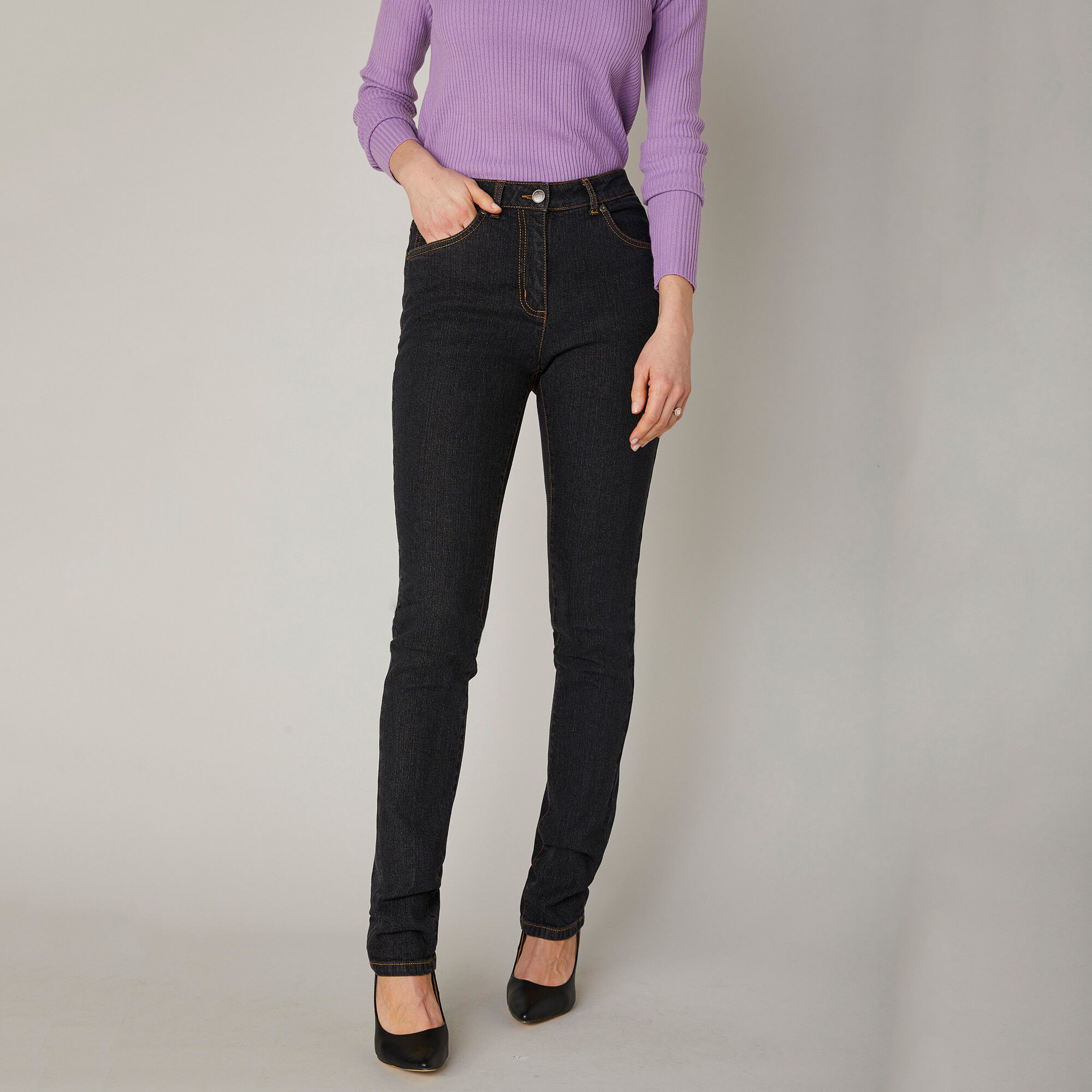 Jean droit stretch