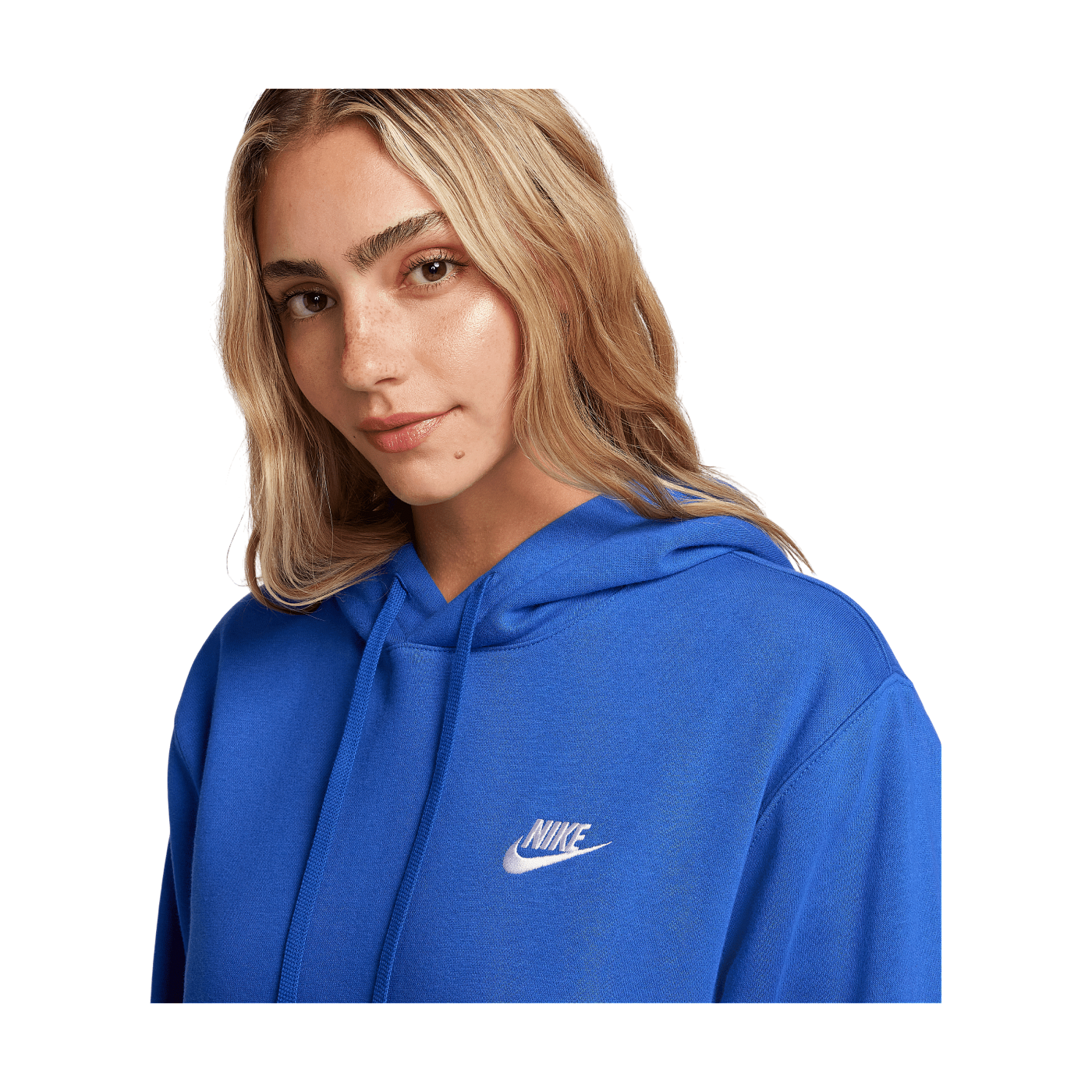 Nike NSW Club Fleece Fleece Hoody Blau Weiss F480