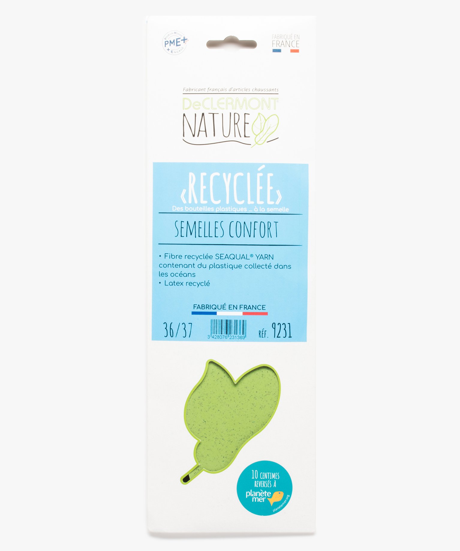 Semelles confort en matières recyclées - DeClermont blanc | GEMO