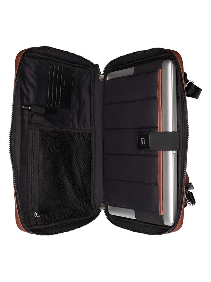 Burkely Leder-Laptoptasche in Braun - (B)39 x (H)28 x (T)4 cm günstig kaufen onesize