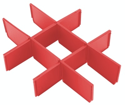 Milwaukee Accessories 4932479104 Avdelere for Packout verktøykasser med 3 skuffer
