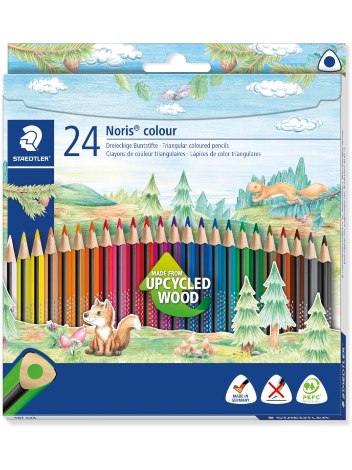 Staedtler Farbstift Noris colour ca. 3mm farbig sortiert Packung mit 24 Farben günstig kaufen onesize