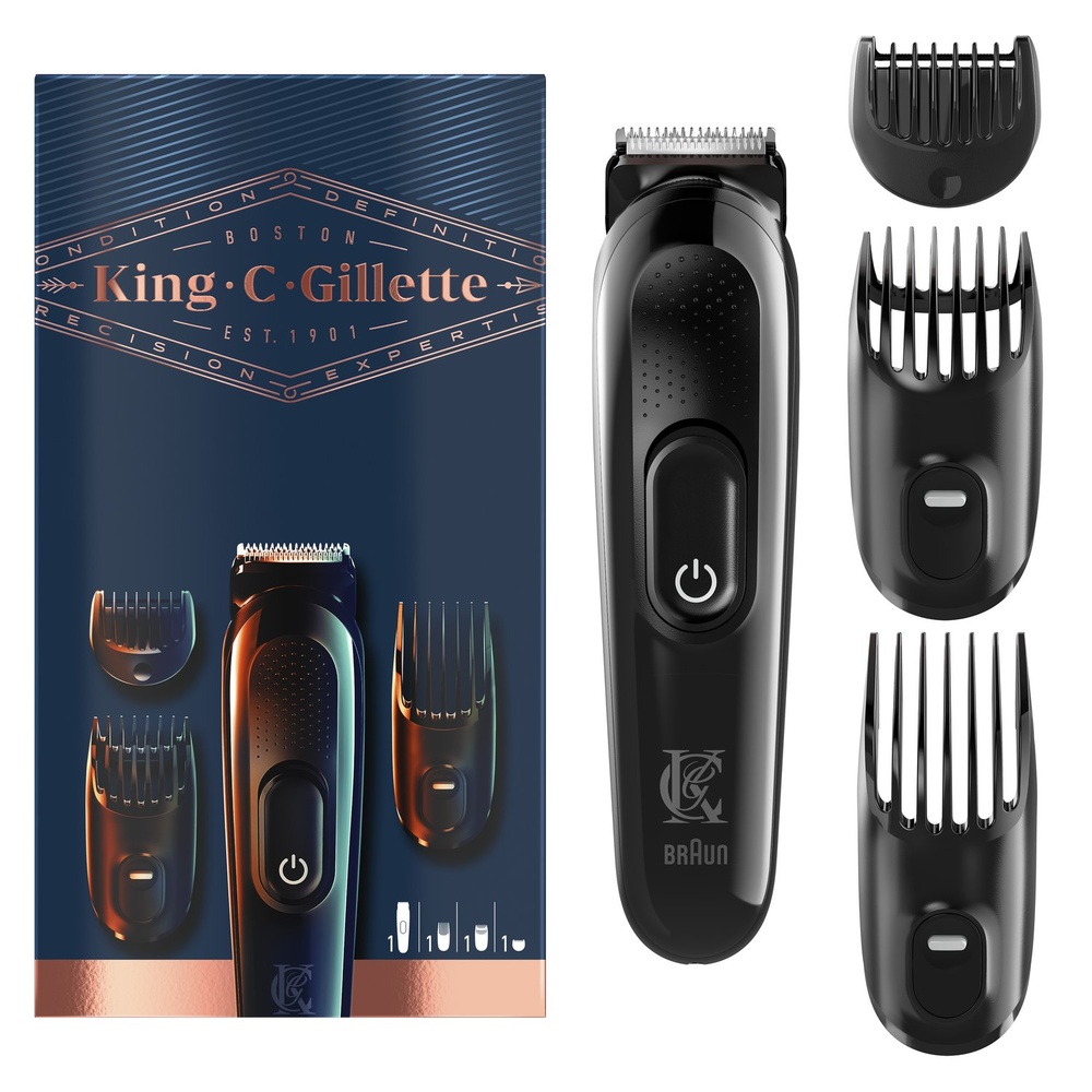 gillette King C. Gillette Kit Tondeuse À Barbe Tondeuse Electrique